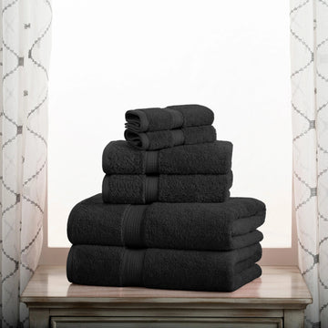 Madison Egyptian Cotton Plush Heavyweight 6 Piece Towel Set