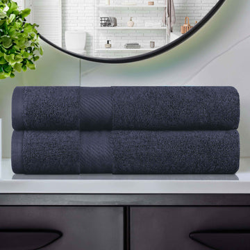 Kendell Egyptian Cotton Medium Weight Plush Bath Towel Set of 2