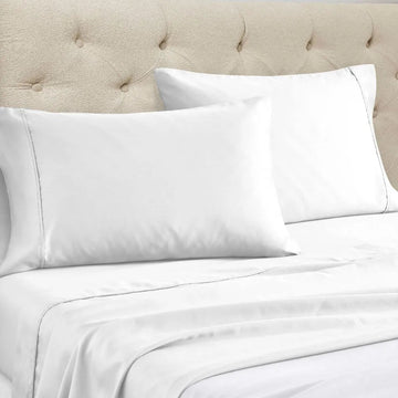 Cotton Blend 1500 Thread Count Solid Deep Pocket Sheet Set