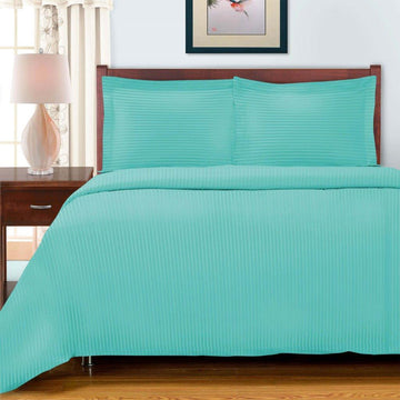 Egyptian Cotton 600 Thread Count Striped Duvet Cover Set