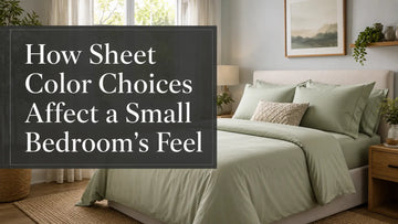 How Sheet Color Choices Affect a Small Bedroom's Feel