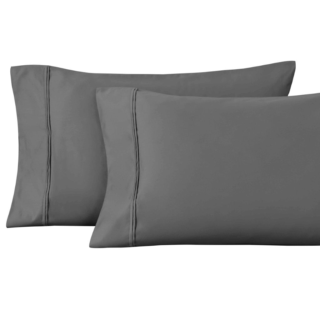 100% Egyptian Cotton 1200 Thread Count Solid Pillowcase Set