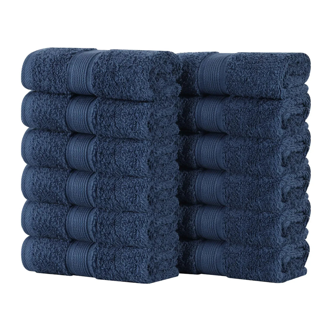 Oregon Organic Cotton Solid Face Towel Set 12 Piece