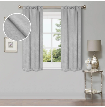 Waverly Geometric Washable Room Darkening Blackout Curtains, Set of 2