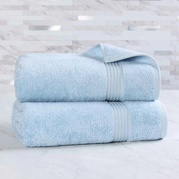 Heritage Egyptian Cotton Plush Thick Absorbent Bath Sheet Set of 2