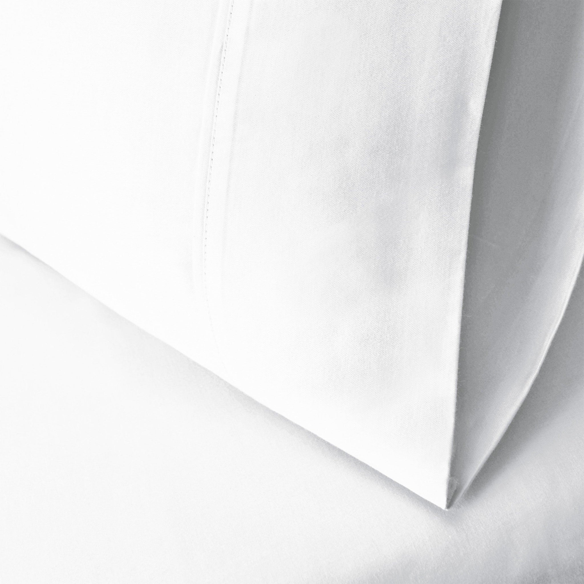 Egyptian Cotton 300 Thread Count Solid Luxury Pillowcases, Set of 2