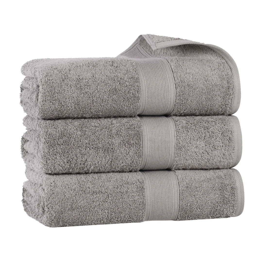 Oregon Organic Cotton Medium Weight Solid Bath Towel, Set of 3