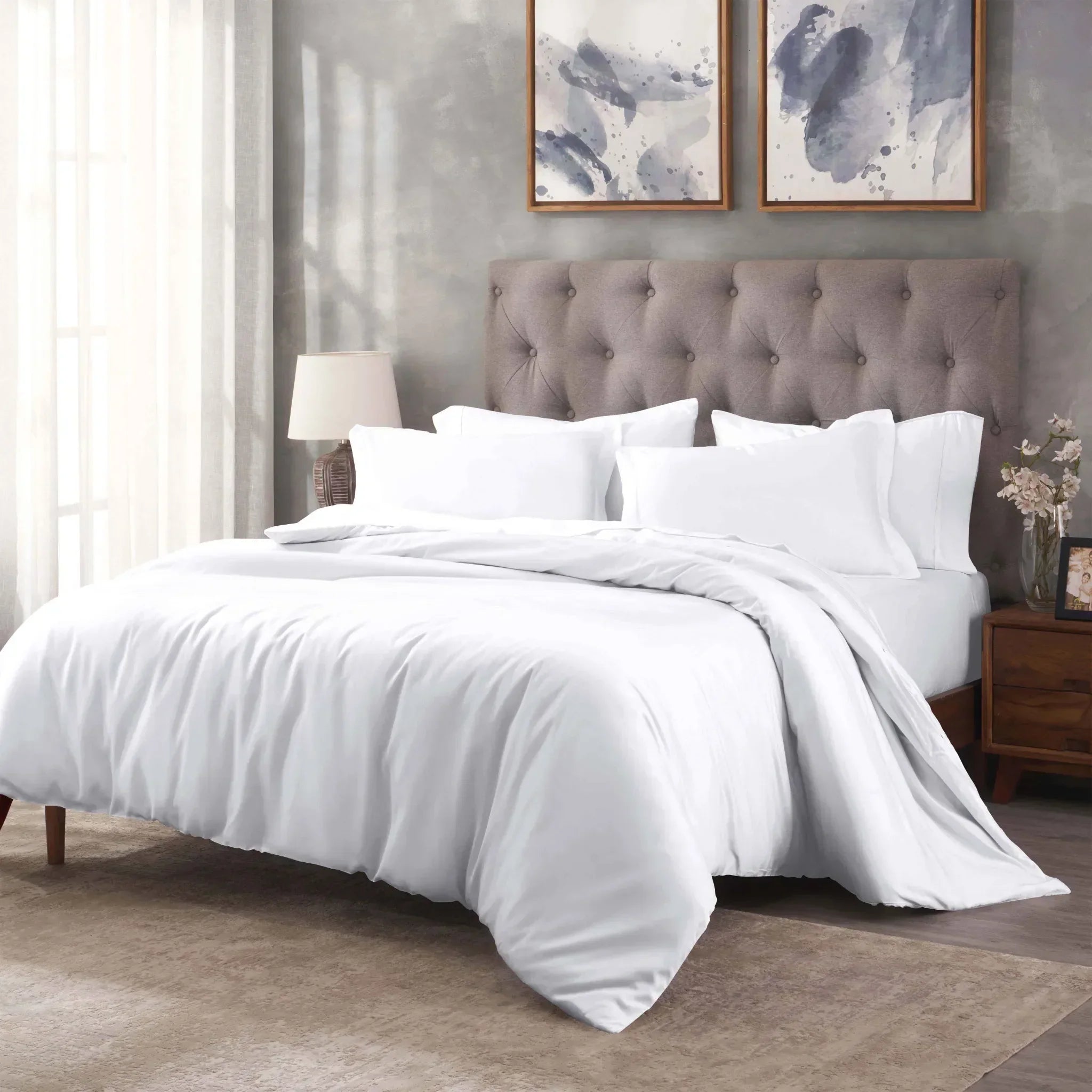 400 Thread Count Egyptian Cotton Solid Duvet Cover
