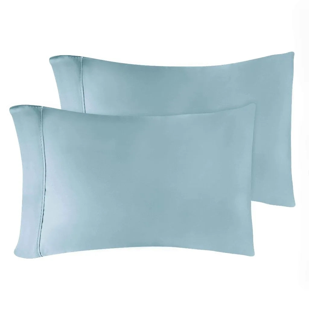 Egyptian Cotton 400 Thread Count Solid Luxury Pillowcases, Set of 2