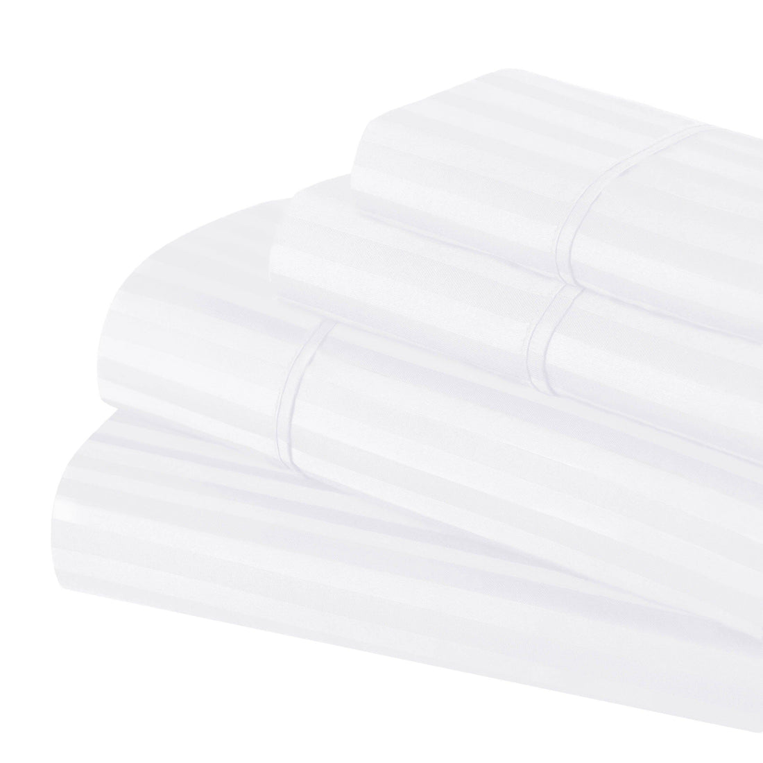 Egyptian Cotton 300 Thread Count Striped Deep Pocket Sheet Set