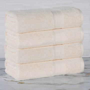 Rayon from Bamboo Cotton Blend Bath Towel Set of 4