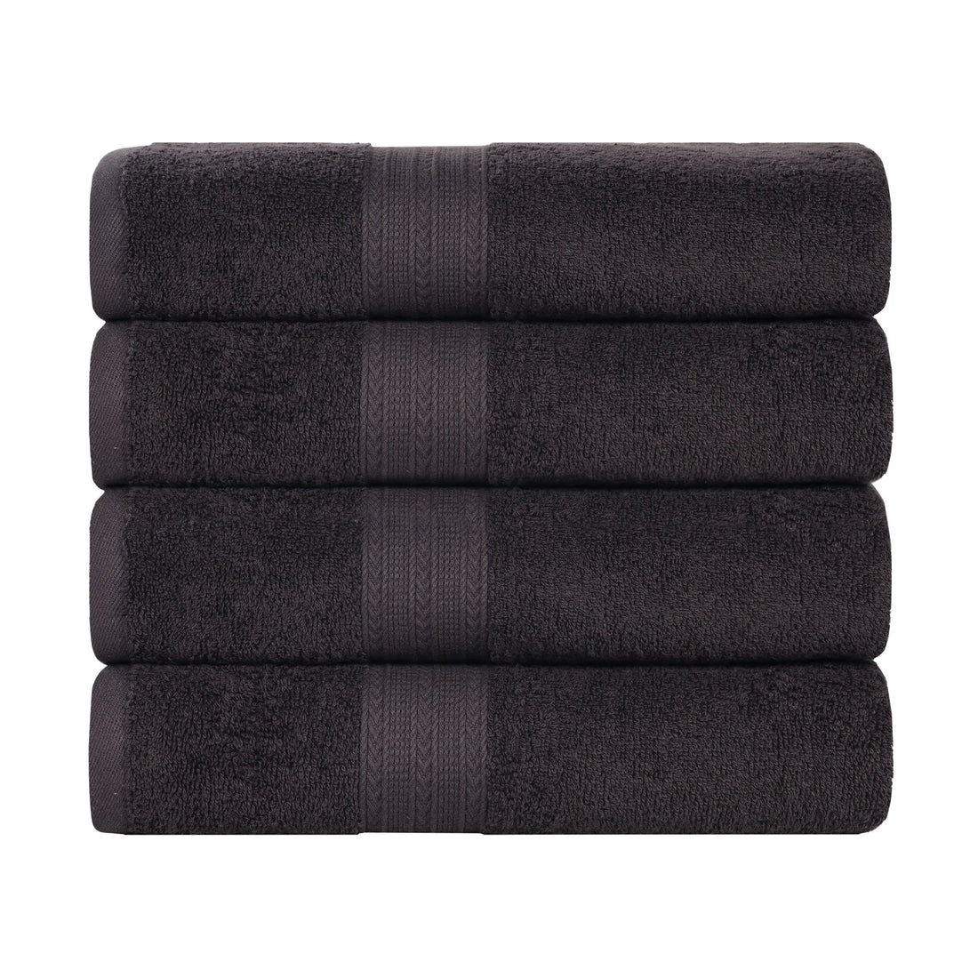 Eco-Friendly Ring-Spun Cotton 4-Piece Bath Towel Set