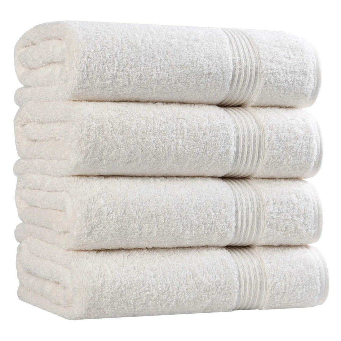Heritage Egyptian Cotton Plush Absorbent Luxury Bath Towel Set of 4