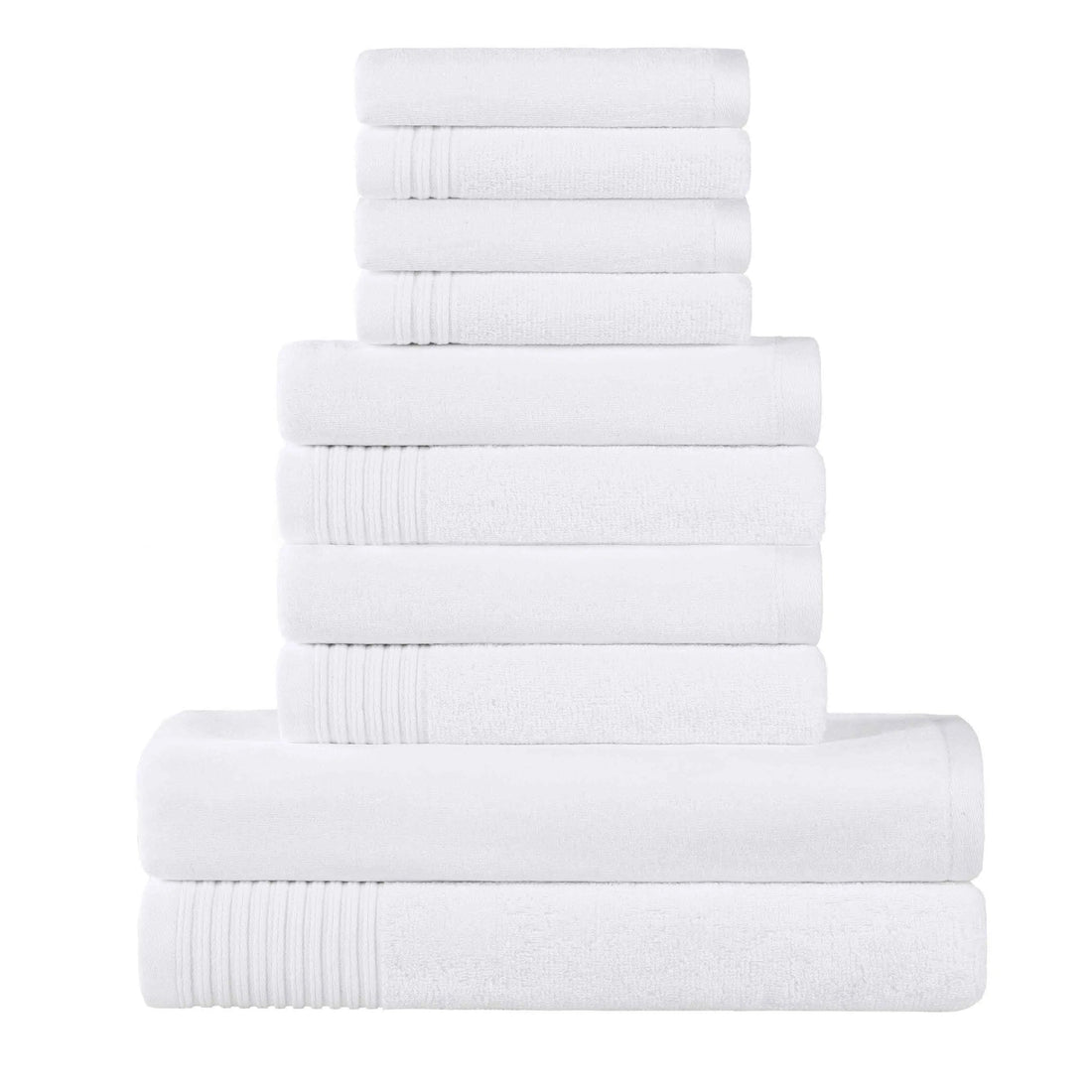 Marble Cotton Textured Towel Set 10-Piece