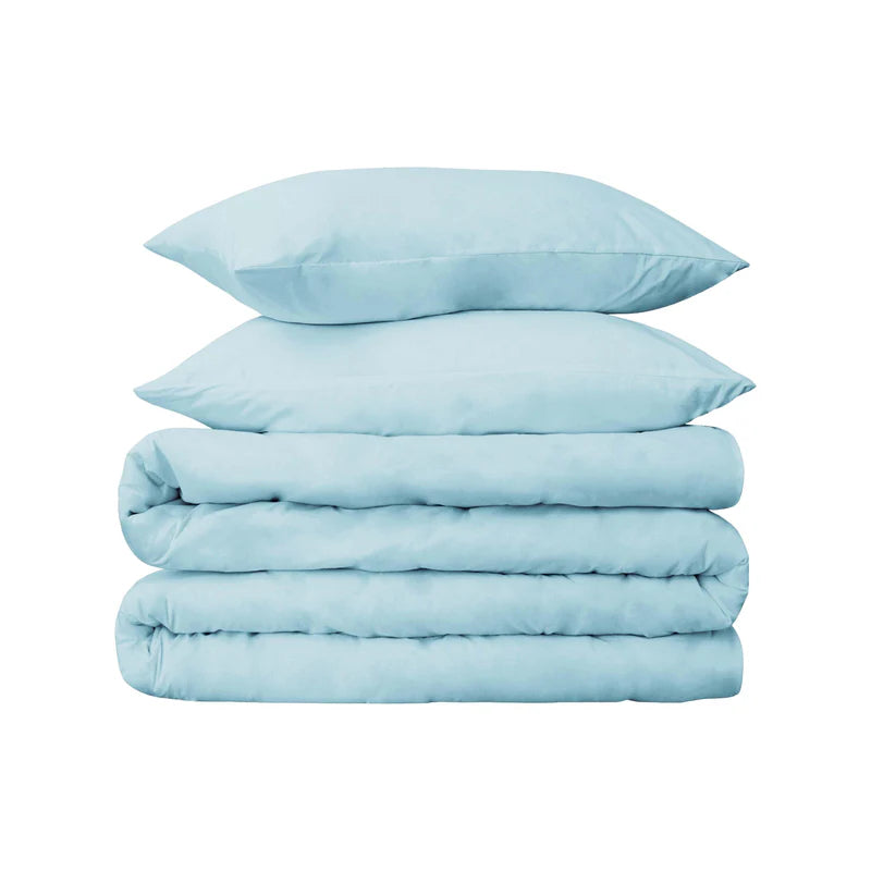 Egyptian Cotton 530 Thread Count Solid Luxury Duvet Cover Set