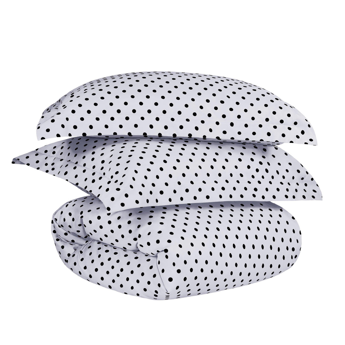 Cotton Blend 600 Thread Count Polka Dot Duvet Cover Set