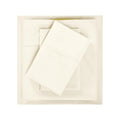 600 Thread Count Cotton Blend Bed Sheet Set Solid Deep Pocket for USA homes in Ivory