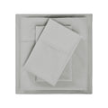 600 Thread Count Cotton Blend Bed Sheet Set Solid Deep Pocket for USA homes in platinum