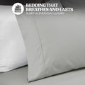 600 Thread Count Cotton Blend Bed Sheet Set Solid Deep Pocket in platinum