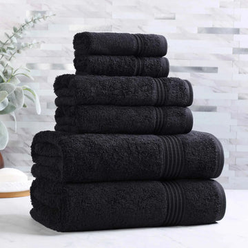 Heritage Egyptian Cotton Plush Heavyweight 6 Piece Towel Set