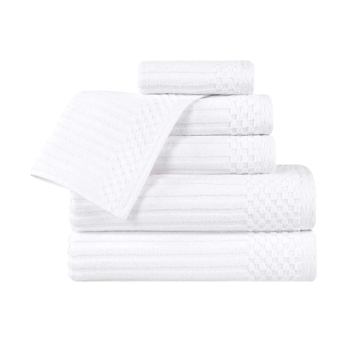 Soho Ribbed Cotton Towel Set 6 Piece