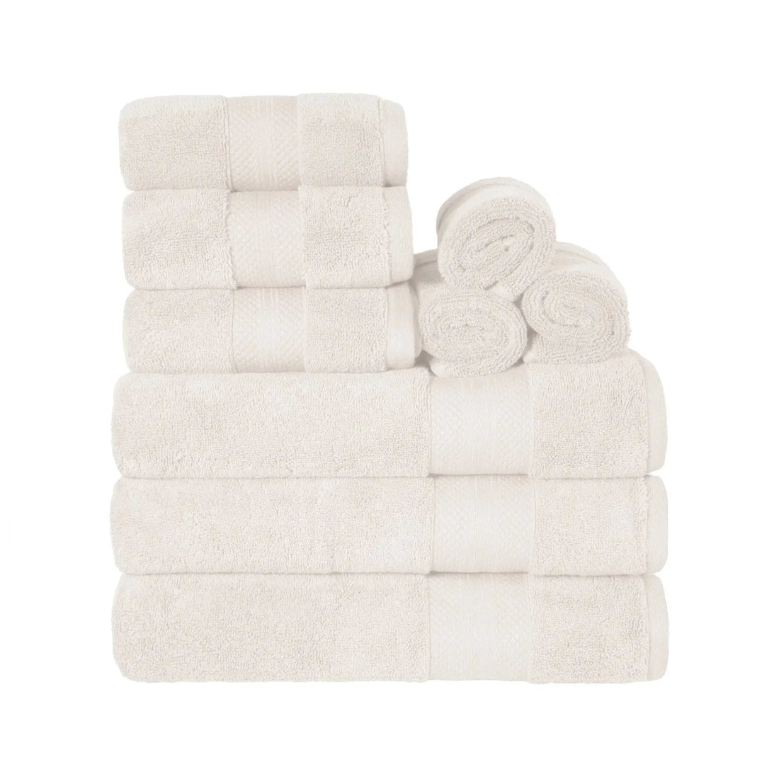 Turkish Cotton Bath Towel Set 9 Piece