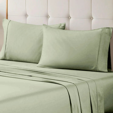 100% Egyptian Cotton 700 Thread Count Solid Pillowcase Set for USA homes