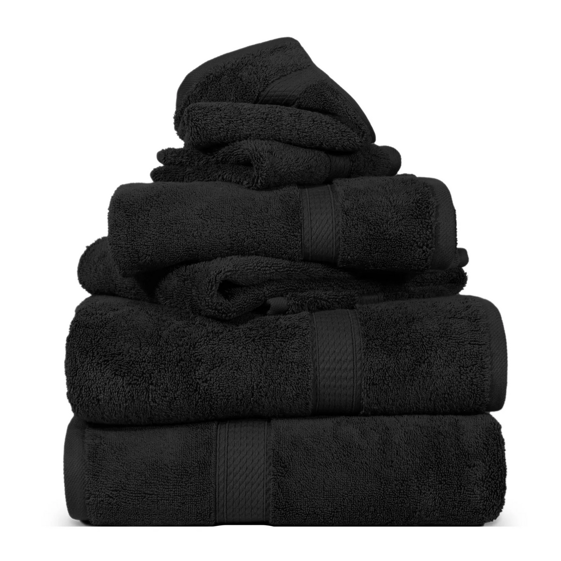 Madison Egyptian Cotton Plush Heavyweight 6 Piece Towel Set