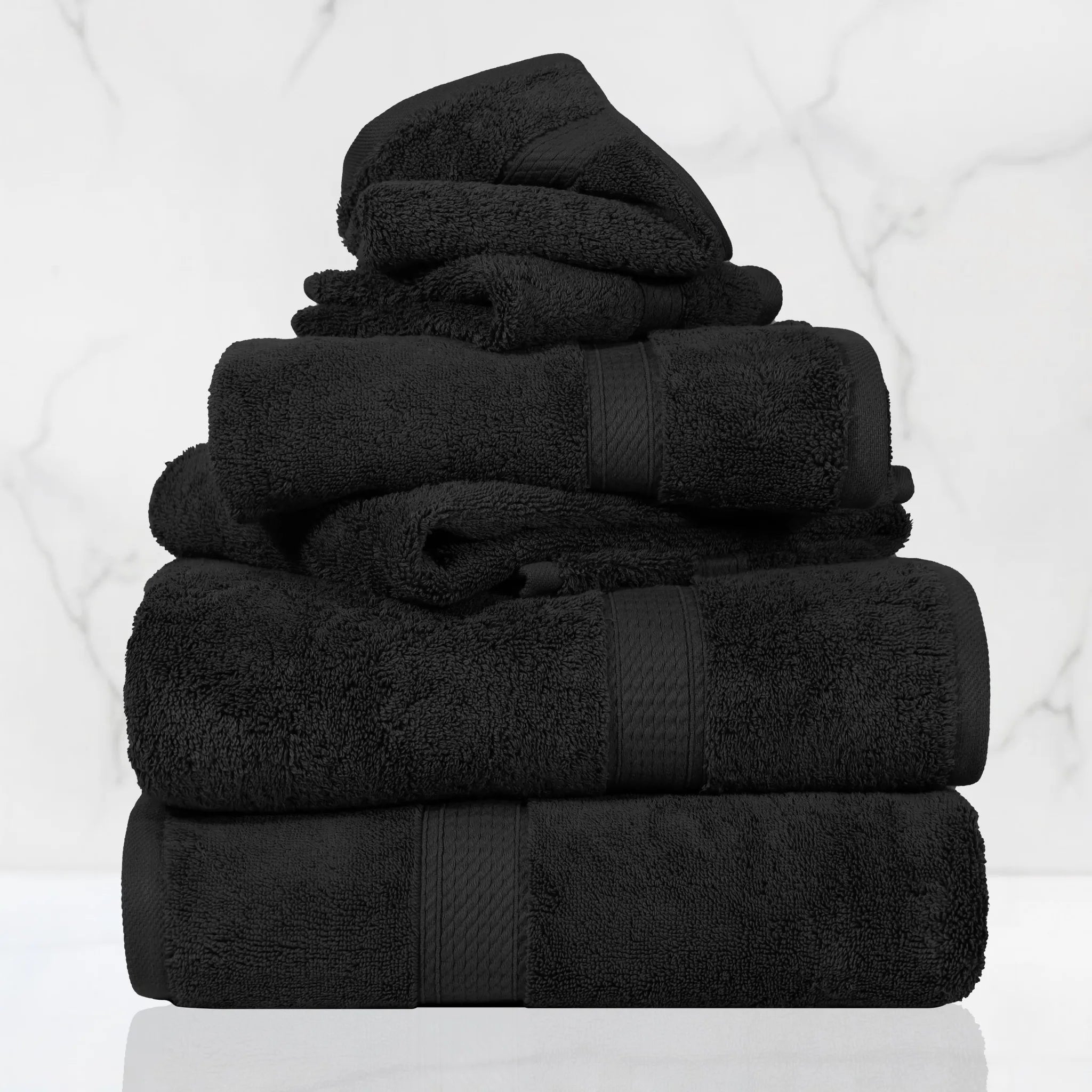 Madison Egyptian Cotton Plush Heavyweight 6 Piece Towel Set