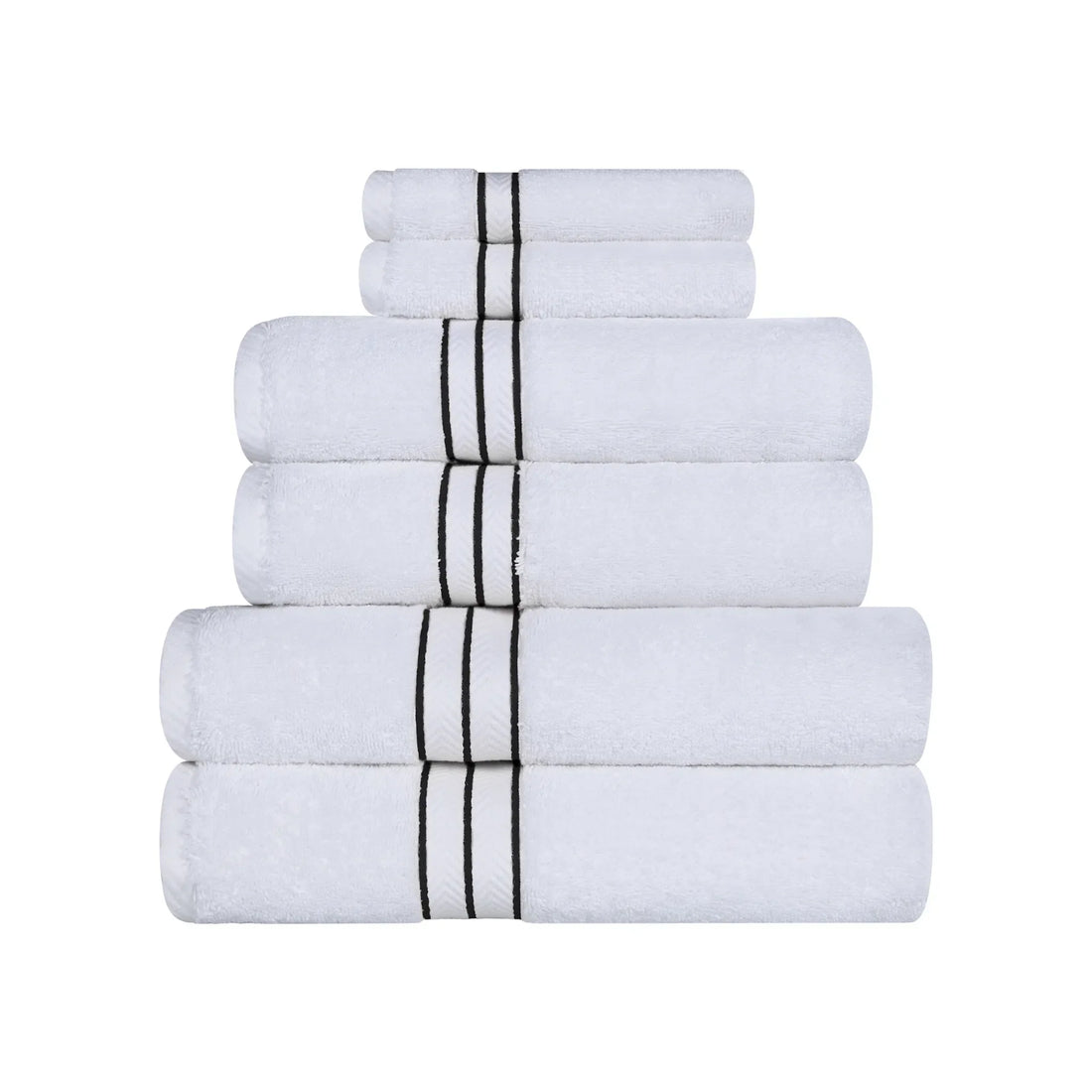Hotel Turkish Cotton Plush Towel Set 6 Piece