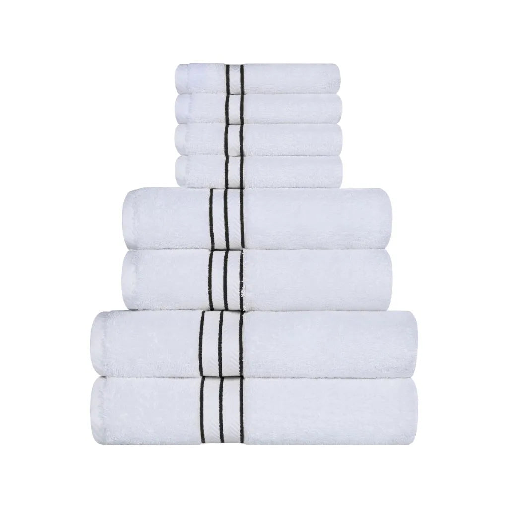 Hotel Turkish Cotton Plush Towel Set 8 Piece