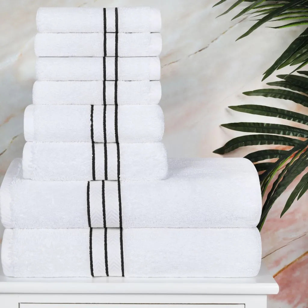 Hotel Turkish Cotton Plush Towel Set 8 Piece