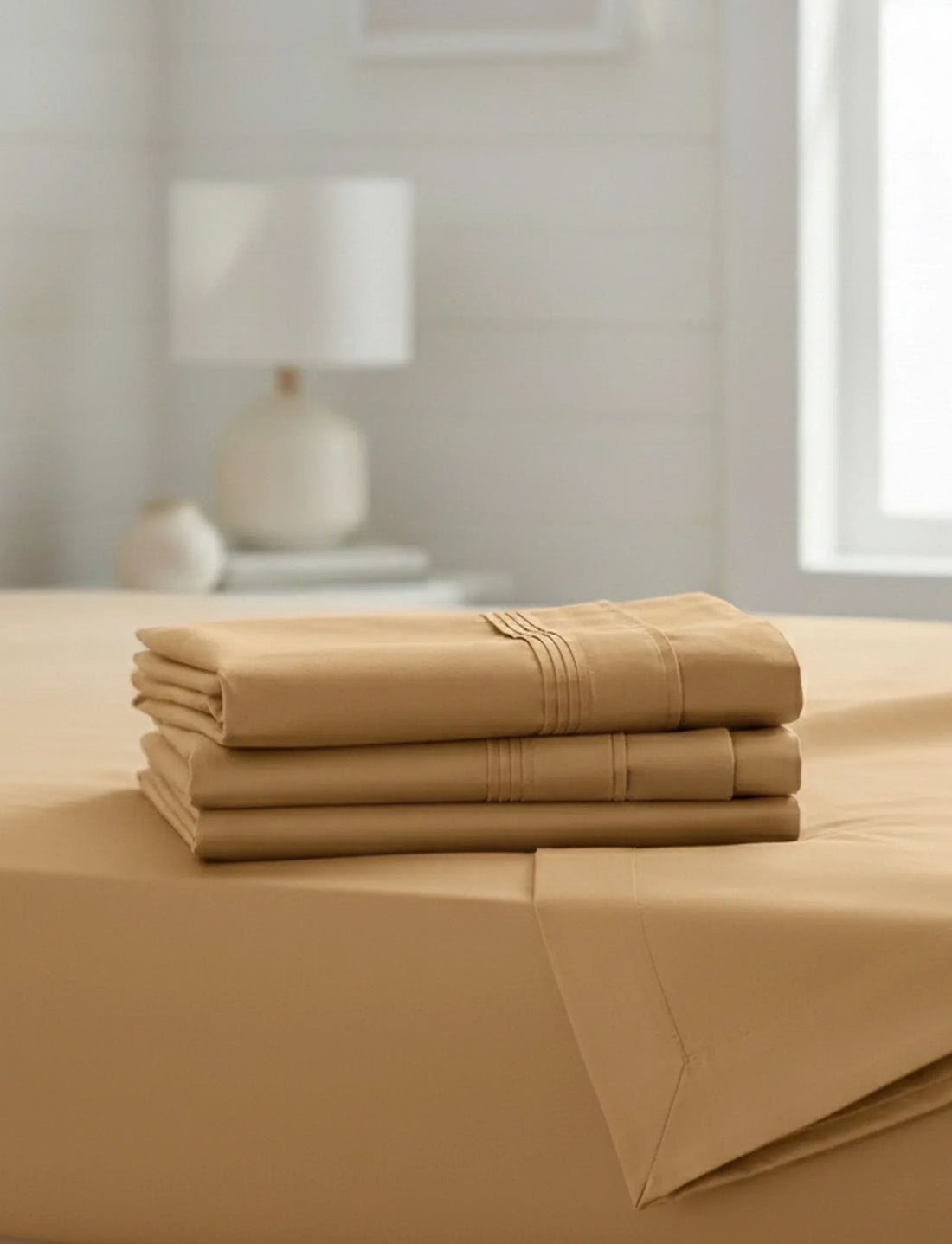 Egyptian Cotton Sheets 1500 Thread Count Set - Sateen, Deep Pocket