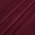 Burgundy 700 Thread Count Egyptian Cotton Sateen sheet hem and stitching detail close-up