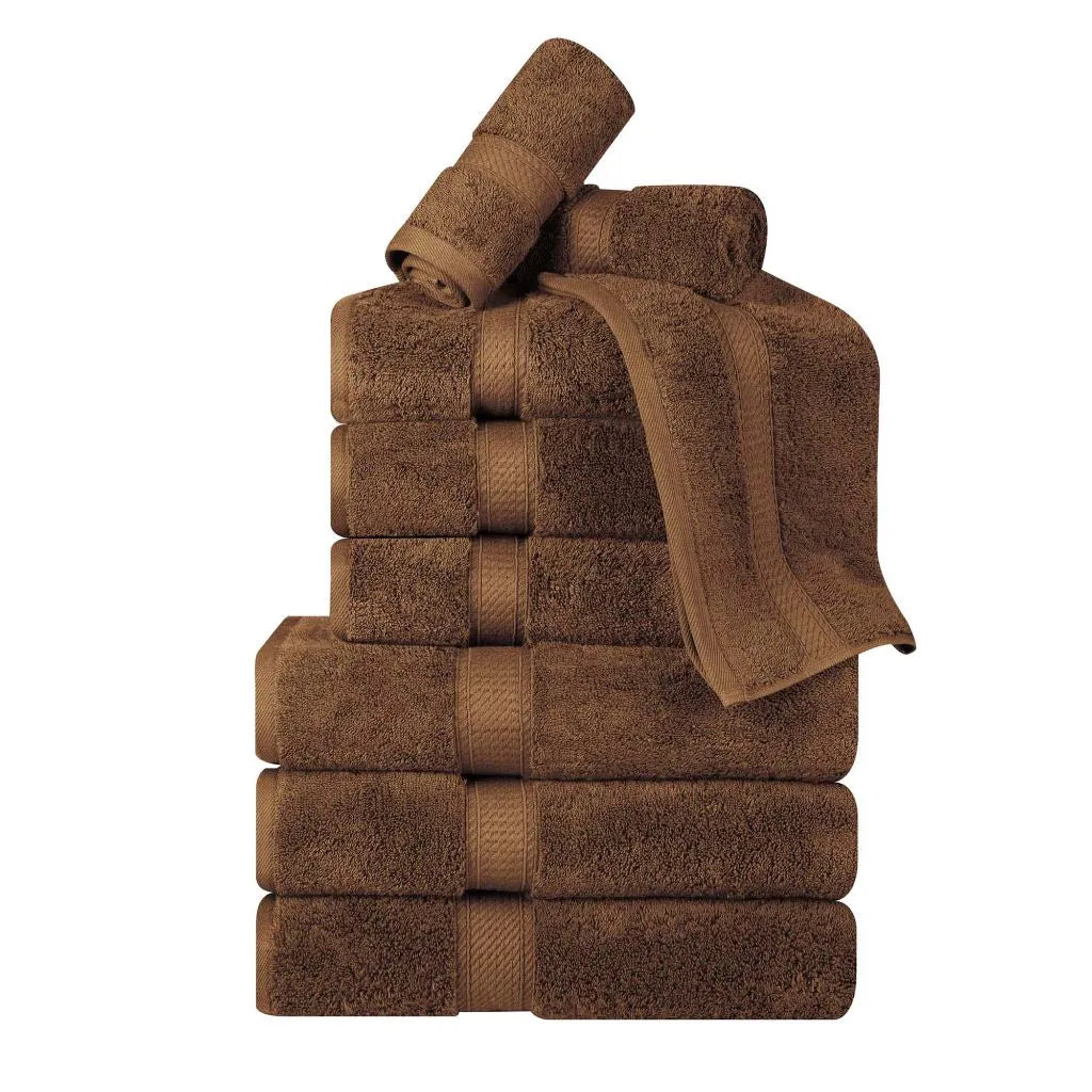 9-Piece Egyptian Cotton Plush Towel Set - Madison