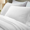 Chloe 100% Cotton Linen Texture Vintage Wash Deep Pocket Bed Pillowcase Set for USA homes