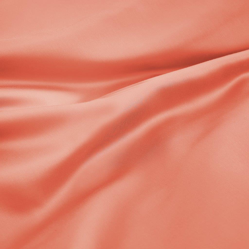 Coral 300 Thread Count Modal Sheets Set made from beechwood close-up fabric texture