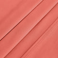 Coral 700 Thread Count Egyptian Cotton Sateen sheet hem and stitching detail close-up