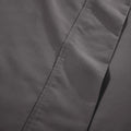 Dark gray 1000 Thread Count Cotton Blend Sheets Set solid deep pocket, hemline, and stitching close-up fabric texture