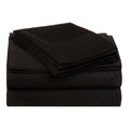 Folded Black 530 Thread Count Egyptian Cotton Sateen Bed Sheet Set product package