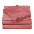 Folded Blush Pink 530 Thread Count Egyptian Cotton Sateen Bed Sheet Set product package