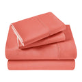 Folded Coral 700 Thread Count Egyptian Cotton Sateen Bed Sheet Set product package
