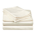 Folded Ivory 530 Thread Count Egyptian Cotton Sateen Bed Sheet Set product package