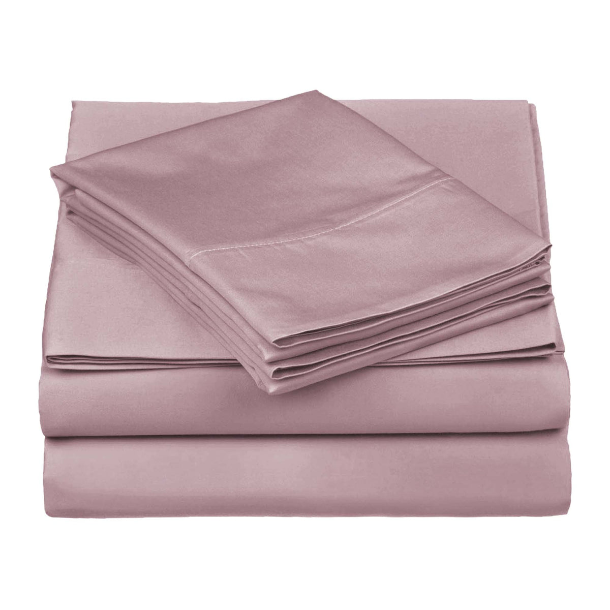 Folded Lavender 530 Thread Count Egyptian Cotton Sateen Bed Sheet Set product package