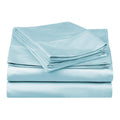 Folded Light Blue 530 Thread Count Egyptian Cotton Sateen Bed Sheet Set product package