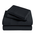 Folded black 300 Thread Count Modal Sheets Set made from beechwood product package stack