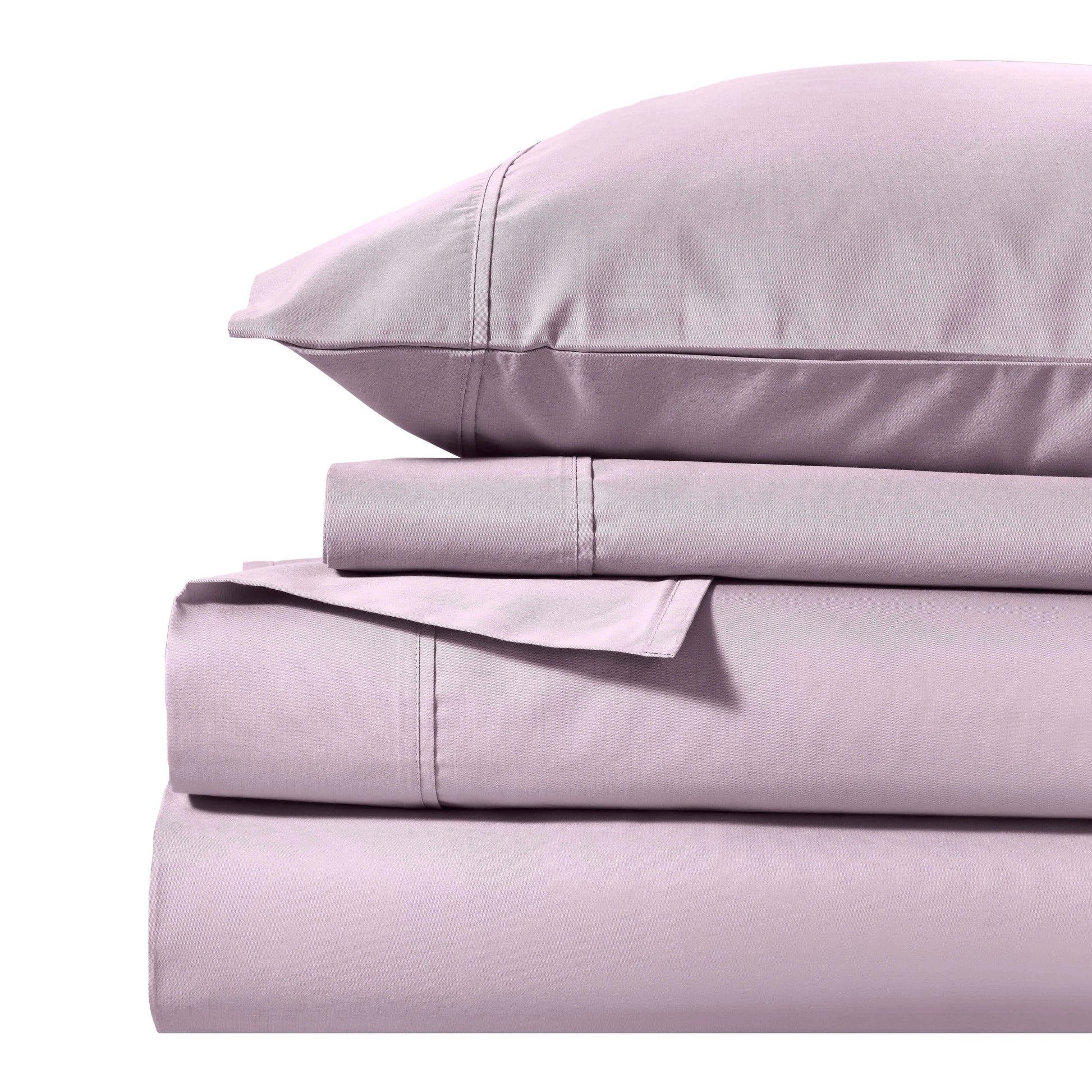 Folded lilac 1000 Thread Count Cotton Blend Sheets Set product package stack