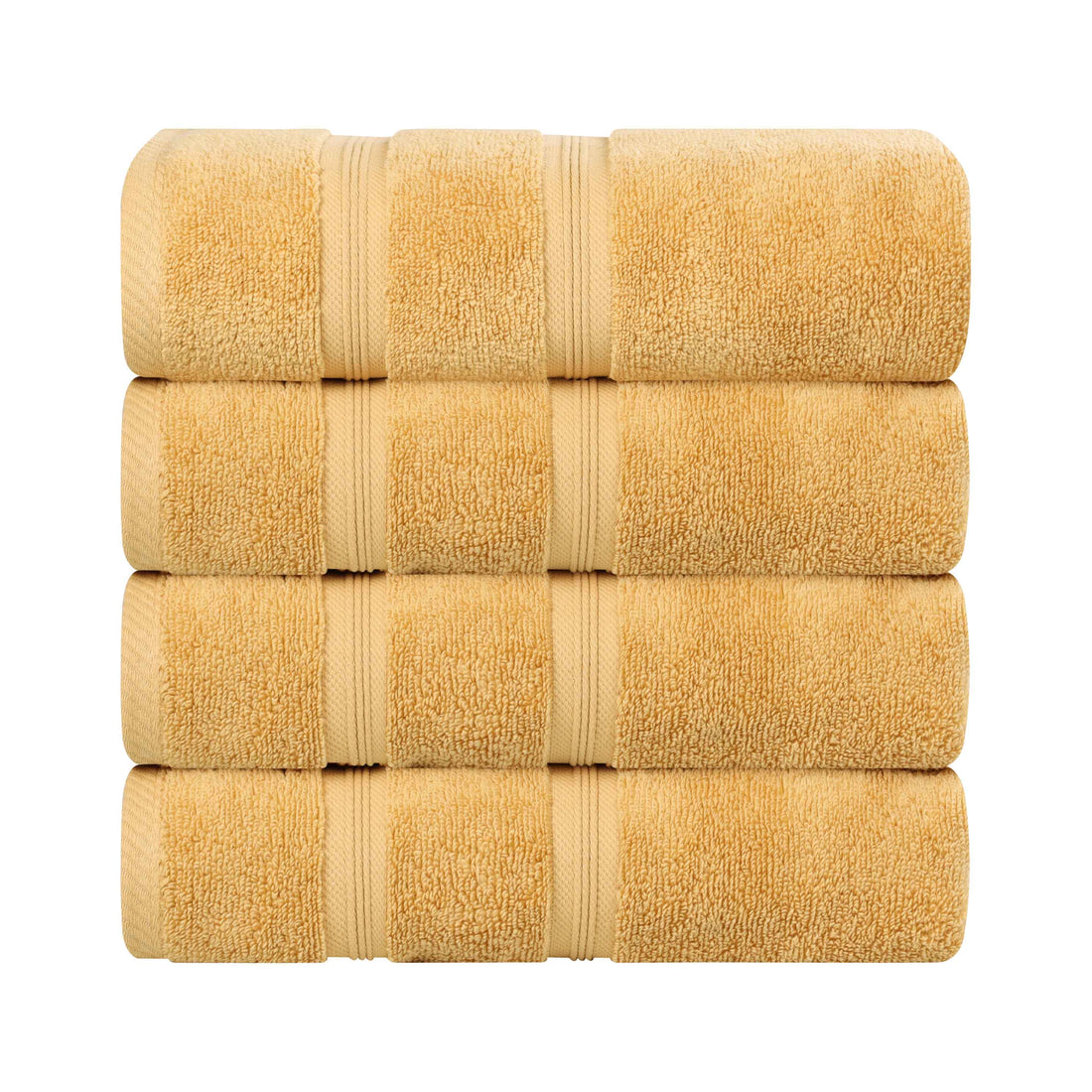 Zero Twist Cotton Medium Weight Bath Towel Set of 4