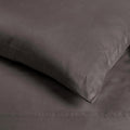 Gray 700 Thread Count Egyptian Cotton Sateen sheet fabric texture close-up