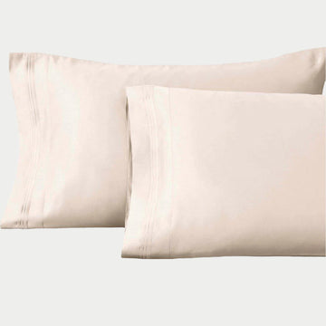 Egyptian Cotton Sateen Pillowcase Set 1500 Thread Count